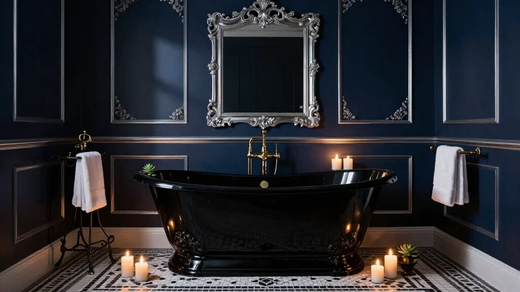 14 Dark Bathroom Ideas That Feel Moody and Luxurious