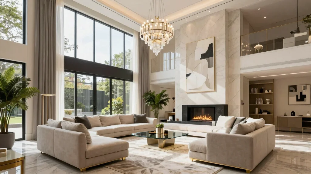 15 Double Height Living Room Concepts That Feel Grand and Airy