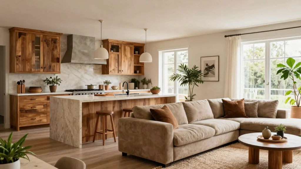 15 Open Plan Kitchen Living Room Ideas for a More Connected Home