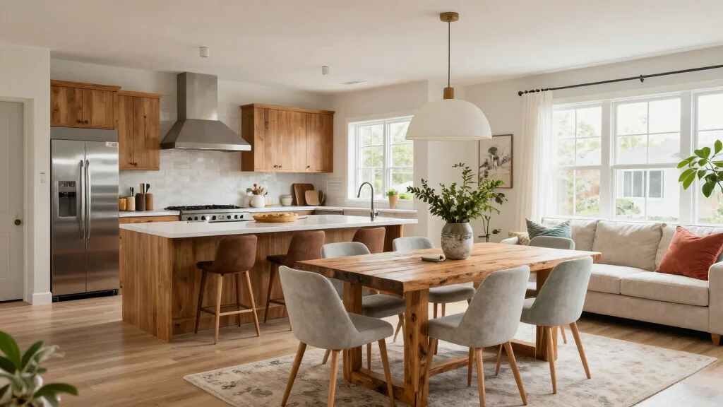 16 Open Concept Kitchen Dining Living Room Ideas for a Cohesive Home